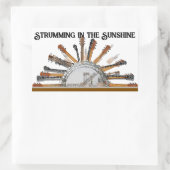 GUITAR STRINGS IN DER SONNE RECHTECKIGER AUFKLEBER (Tasche)