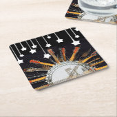 GUITAR STRINGS IN DER SONNE RECHTECKIGER PAPPUNTERSETZER (angewinkelt)