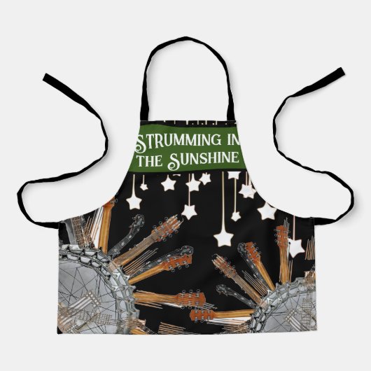 GUITAR STRINGS IN DER SONNE SCHÜRZE (Vorderseite)