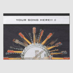 GUITAR STRINGS IN DER SONNE SEIDENPAPIER