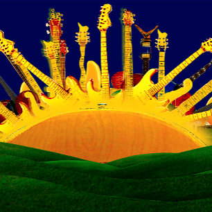 GUITAR STRINGS IN DER SONNE SEIDENPAPIER