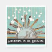 GUITAR STRINGS IN DER SONNE SERVIETTE (Vorderseite)