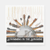 GUITAR STRINGS IN DER SONNE SERVIETTE (Vorderseite)