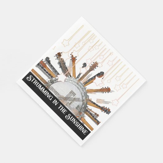 GUITAR STRINGS IN DER SONNE SERVIETTE (Ecke)