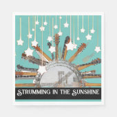 GUITAR STRINGS IN DER SONNE SERVIETTE (Vorderseite)