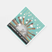 GUITAR STRINGS IN DER SONNE SERVIETTE (Ecke)