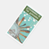 GUITAR STRINGS IN DER SONNE SERVIETTE (Ecke)