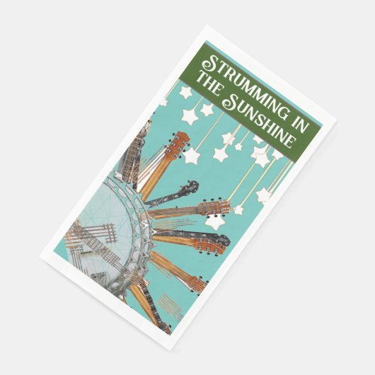 GUITAR STRINGS IN DER SONNE SERVIETTE (Ecke)