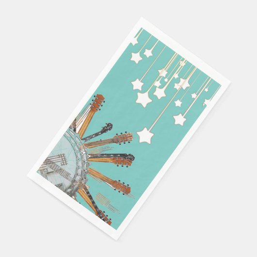 GUITAR STRINGS IN DER SONNE SERVIETTE (Ecke)