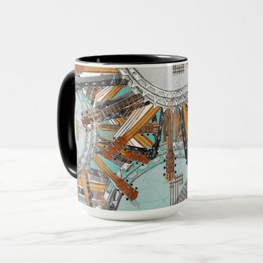 GUITAR STRINGS IN DER SONNE TASSE (Vorderseite Links)