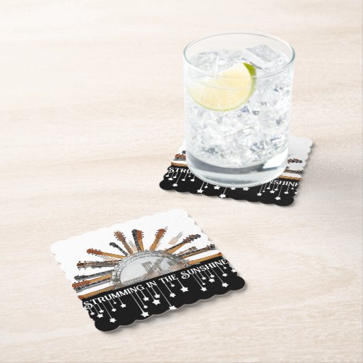 GUITAR STRINGS IN DER SONNE UNTERSETZER (Vor Ort)