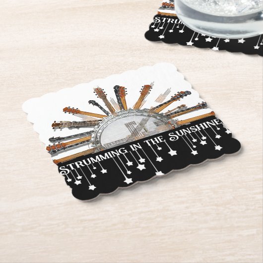 GUITAR STRINGS IN DER SONNE UNTERSETZER (angewinkelt)