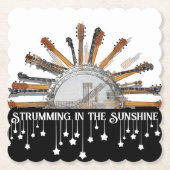 GUITAR STRINGS IN DER SONNE UNTERSETZER (Vorderseite)