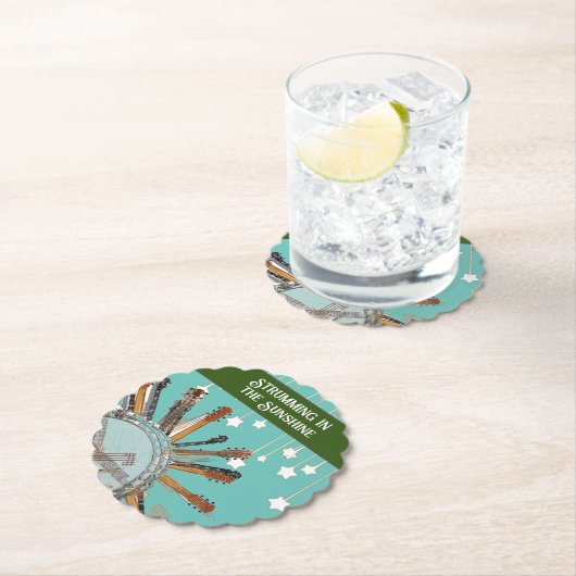 GUITAR STRINGS IN DER SONNE UNTERSETZER (Vor Ort)