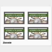 GUITAR STRINGS IN THE SUN RECHTECKIGER AUFKLEBER (Blatt)