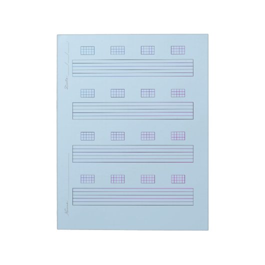 Guitar Tab Paper – Printable Tablature Template Notizblock (Rotiert)