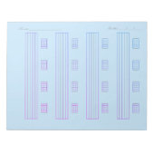 Guitar Tab Paper – Printable Tablature Template Notizblock (Vorderseite)