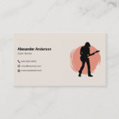 Guitar Teacher Business Card Visitenkarte (Vorderseite)