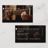 Guitar Teacher Visitenkarte (Vorne/Hinten)