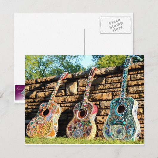 Guitar Tri-Fecta Postkarte (Vorne/Hinten)