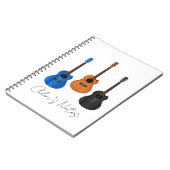 Guitar Trio Spiral Foto Notebook Notizblock (Linke Seite)