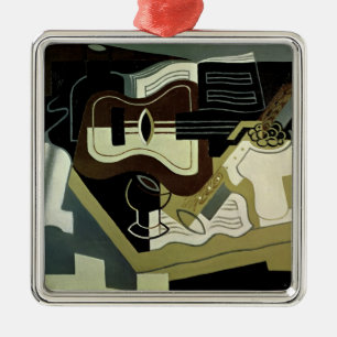 Guitar und Clarinet, 1920 Silbernes Ornament