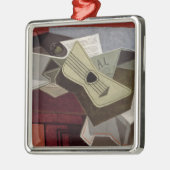 Guitar und Newspaper, 1925 Silbernes Ornament (Links)