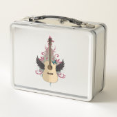 Guitar Vibes Metall Brotdose (Rückseite)