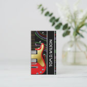 Guitar-Visitenkarte Visitenkarte (Stehend Vorderseite)