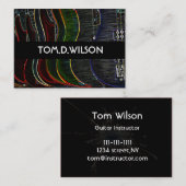 Guitar-Visitenkarte Visitenkarte (Vorne/Hinten)