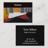 Guitar-Visitenkarte Visitenkarte (Vorne/Hinten)