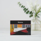 Guitar-Visitenkarte Visitenkarte (Stehend Vorderseite)