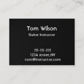 Guitar-Visitenkarte Visitenkarte (Rückseite)