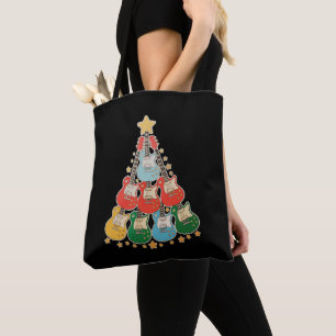 Guitar Weihnachtsbaum Xmas Matching Family Holiday Tasche
