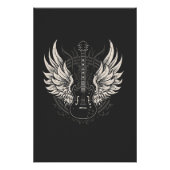 Guitar with angel wings poster (Vorderseite)