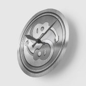 Guitar Yang Metal Runde Wanduhr (Winkel)