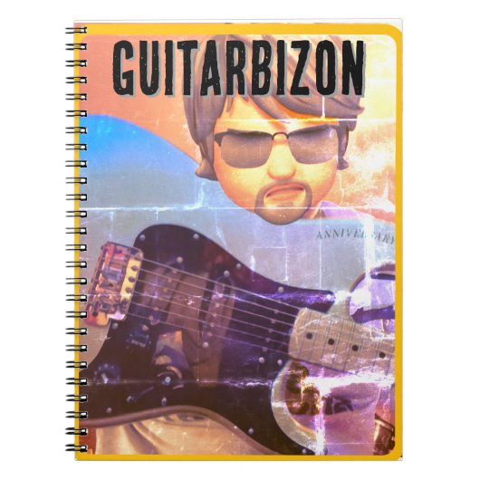 Guitarbizon T-Shirt Notizblock (Vorderseite)