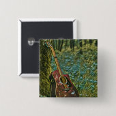 Guitarist birthday gift button (Vorne & Hinten)