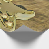 Guitarist birthday gift geschenkpapier (Ecke)