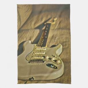 Guitarist birthday gift geschirrtuch