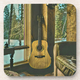 Guitarist birthday gift getränkeuntersetzer