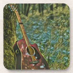 Guitarist birthday gift getränkeuntersetzer