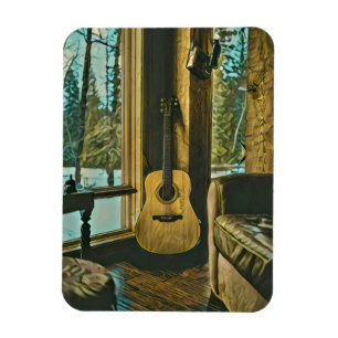 Guitarist birthday gift magnet