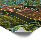 Guitarist birthday gift poster (Ecke)