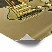 Guitarist birthday gift poster (Ecke)