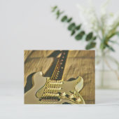 Guitarist birthday gift postkarte (Stehend Vorderseite)