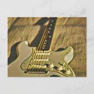 Guitarist birthday gift postkarte
