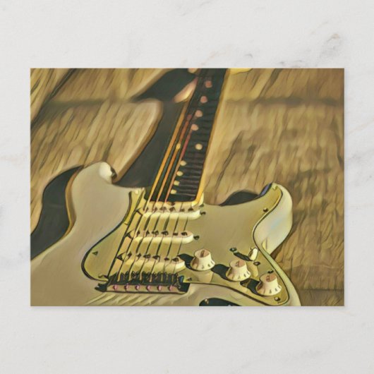 Guitarist birthday gift postkarte (Vorderseite)