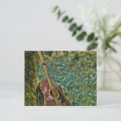 Guitarist birthday gift postkarte (Stehend Vorderseite)