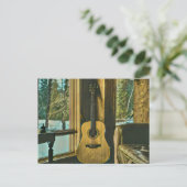 Guitarist birthday gift postkarte (Stehend Vorderseite)